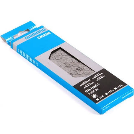 CADENA SHIMANO DEORE CN-HG53 PLATA 9V 116 ESLABONES