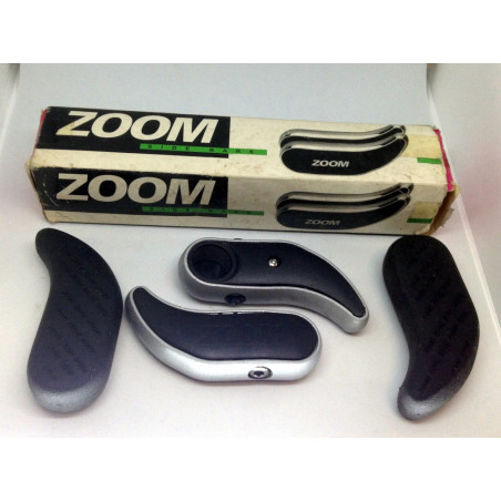 ACOPLES MANILLAR ZOOM CON FUNDA DE GOMA COLOR NEGRO