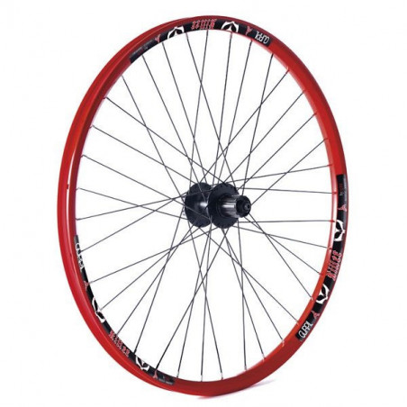 RUEDA KILLER 24" TRASERA BUJE SHIMANO DISCO CENTER LOCK ROJA