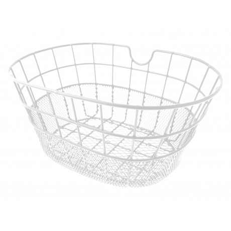 CESTA BLANCA METÁLICA