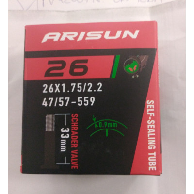CAMARA ANTIPINCHAZOS ARISUN 26 X 1,75/2,20 VALVULA ANCHA