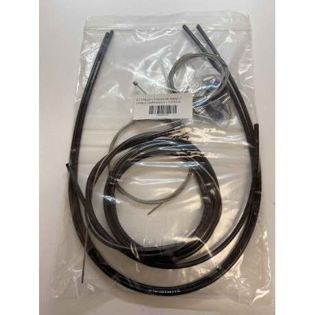 KIT CABLES Y FUNDAS DE FRENO Y CAMBIO CAMPAGNOLO + TOPES AL CUADRO