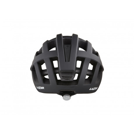 CASCO LAZER INMOLD COMP DLX NEGRO MATE CON LUZ LED TRASERA (TALLA 54 - 61 CM)
