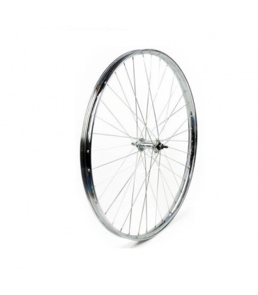 RUEDA DELANTERA PERFIL WESTWOOD FRENO DE VARILLA 26X1-3/8 - 650A, BUJE DE ACERO, LLANTA DE ACERO