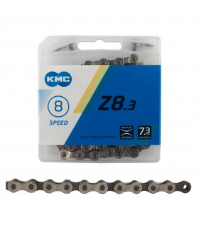 CADENA KMC Z8 PLATA 7/8 VELOCIDADES NEGRO/PLATA