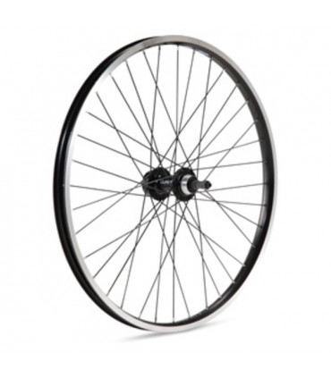 RUEDA ALUMINIO 27,5 TRASERA ROSCA BUJE ALUMINIO PARA DISCO 6 TORNILLOS Y V-BRAKE