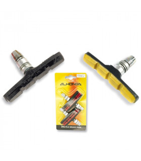 JUEGO DE 4 ZAPATAS V-BRAKE ROJO