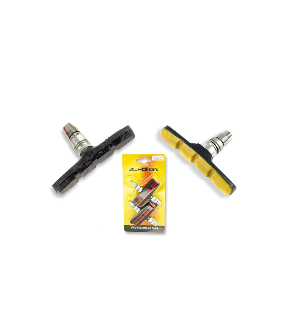 JUEGO DE 4 ZAPATAS V-BRAKE ROJO