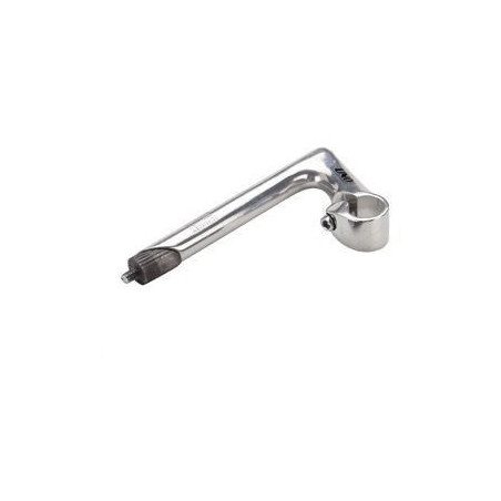 POTENCIA MANILLAR ROSCA CARRETERA 22,2 X 80 MM PLATA