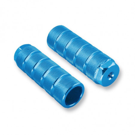 JUEGO REPOSAPIES ALUMINIO DIAMETRO 46 AZUL PARA EJE 9,5 MM