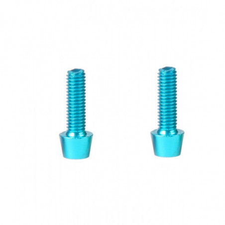 JUEGO 2 TORNILLOS PORTABIDÓN COLOR AZUL