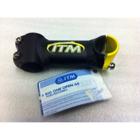 POTENCIA ITALMANUBRI OUT BACK AHEAD NEG/AMAR (HORQUILLA 1-1/8 MANILLAR 25,4) LARGO 100