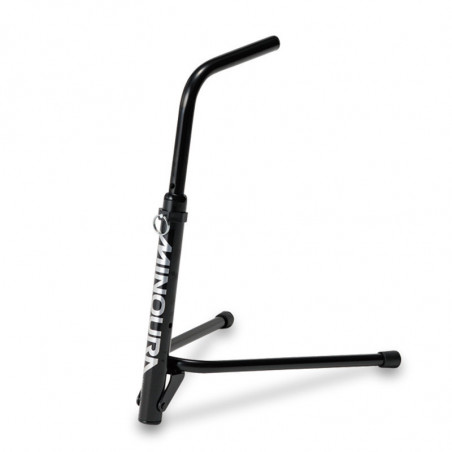 SOPORTE PARA BICICLETA AL SUELO MINOURA SON-20 NEGRO PARA BIELAS HUECAS