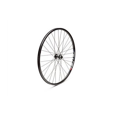 RUEDA 27,5" DELANTERA NEGRA BUJE SHIMANO 4050 CENTER LOCK