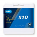 CADENA KMC X10 PLATA/NEGRA 114P 10V