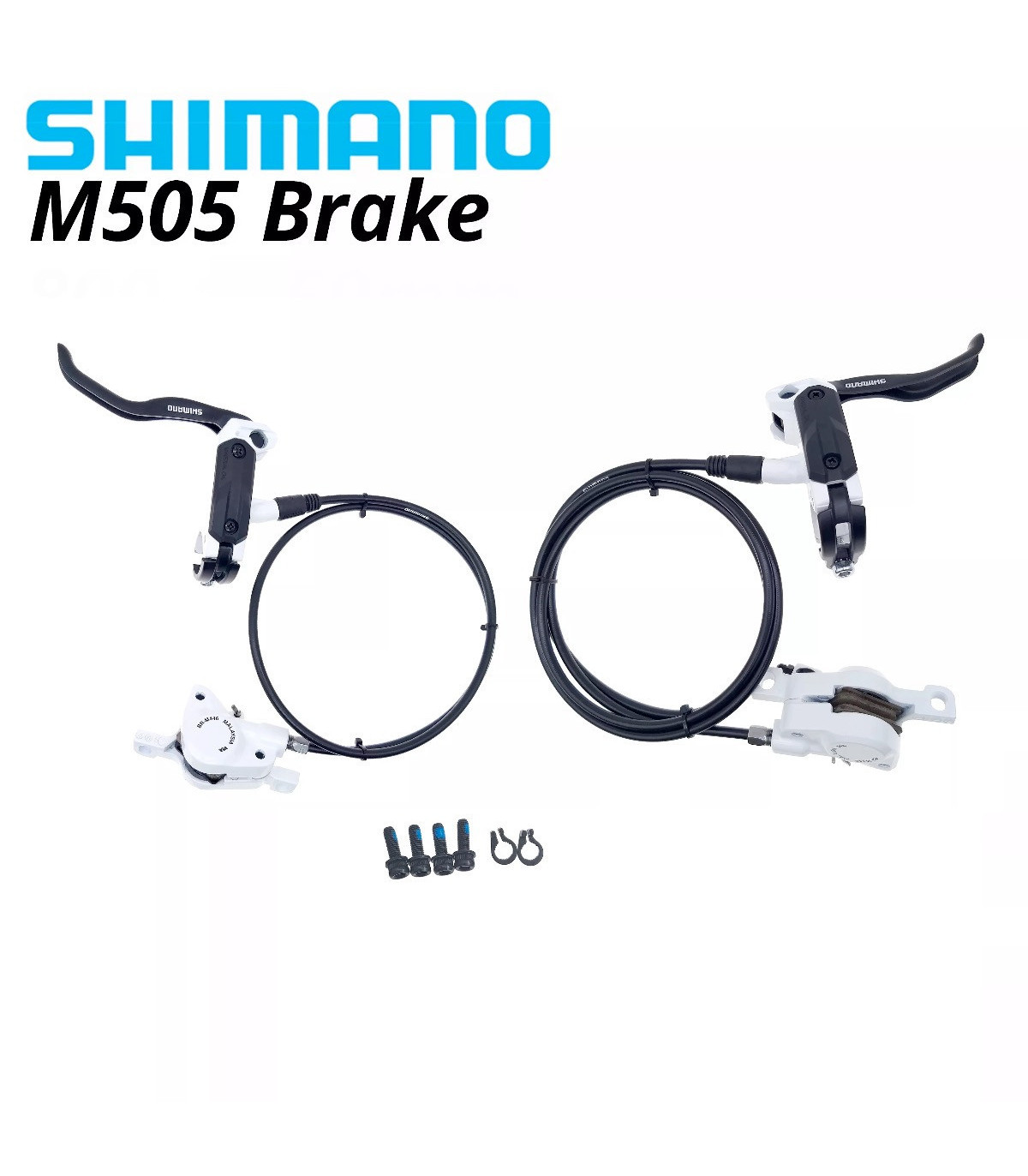 FRENO DISCO DELANTERO SHIMANO M505 BLSNCO LATIGUILLO 800 MM