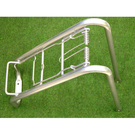 PORTAEQUIPAJES ACERO PLATA PARA RUEDA DE 650 TIPO YEYE