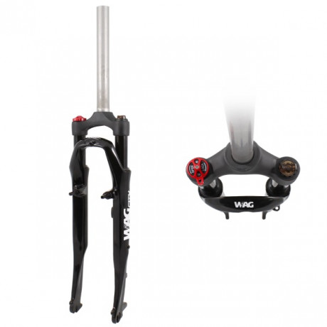 HORQUILLA SUSPENSIÓN 26 PULG DISCO/V BRAKE ROSCA 1" NEGRO