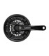 BIELAS SHIMANO TY501 6/7/8 VELOCIDADES 175 48X38X28 NEGRO CON CUBREPLATOS