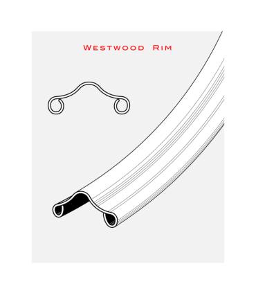 RUEDA TRASERA PERFIL WESTWOOD ROSCA FRENO DE VARILLA 26X1-3/8 - 650A, BUJE DE ACERO, LLANTA DE ACERO