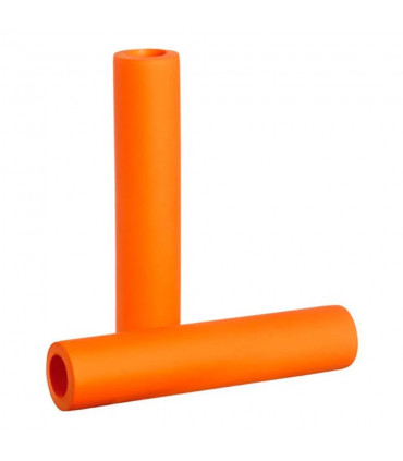 PAR PUÑOS BICI VELO 130MM 100% SILICONA ULTRALIGERA NARANJAS