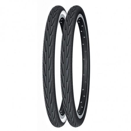 CUBIERTA 600A (37-541) MICHELIN NEGRA/BLANCO