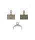 PASTILLAS FRENO DISCO SHIMANO BR805/505 RESINA (CARRETERA) K05TI PLACA SOPORTE TITANIO