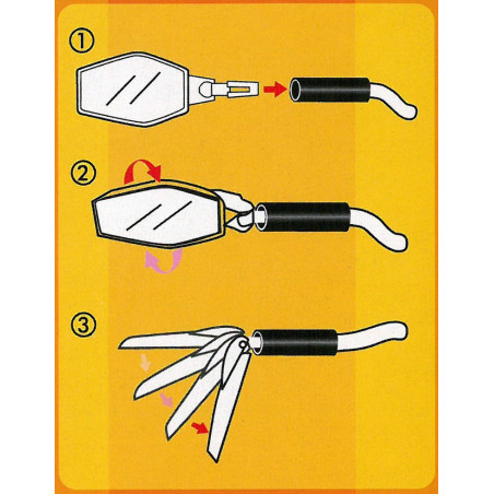 ESPEJO BICICLETA RECTÁNGULAR